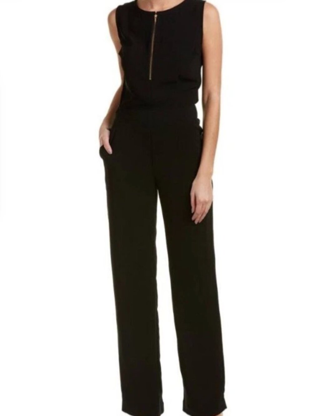 CAbi Black Sleeveless Grace Jumpsuit